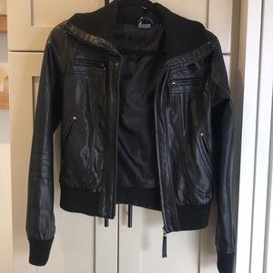 Faux leather jacket